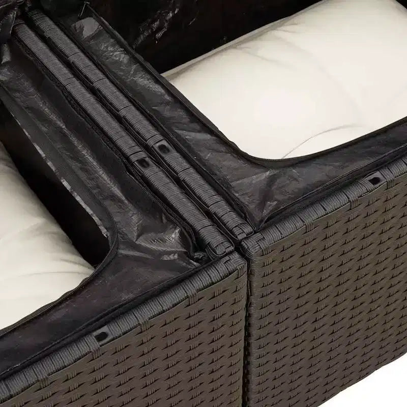 vidaXL Salon de jardin moderne avec coussins de diverses couleurs