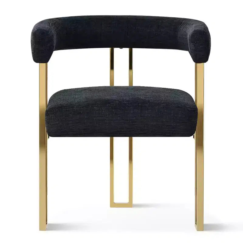 Ensemble Table à Manger Ovale Extensible 3-en-1 avec Chaises Rembourrées en Chenille et Pieds en Métal Doré, Meuble de Salle à Manger Polyvalent - Panipeachy