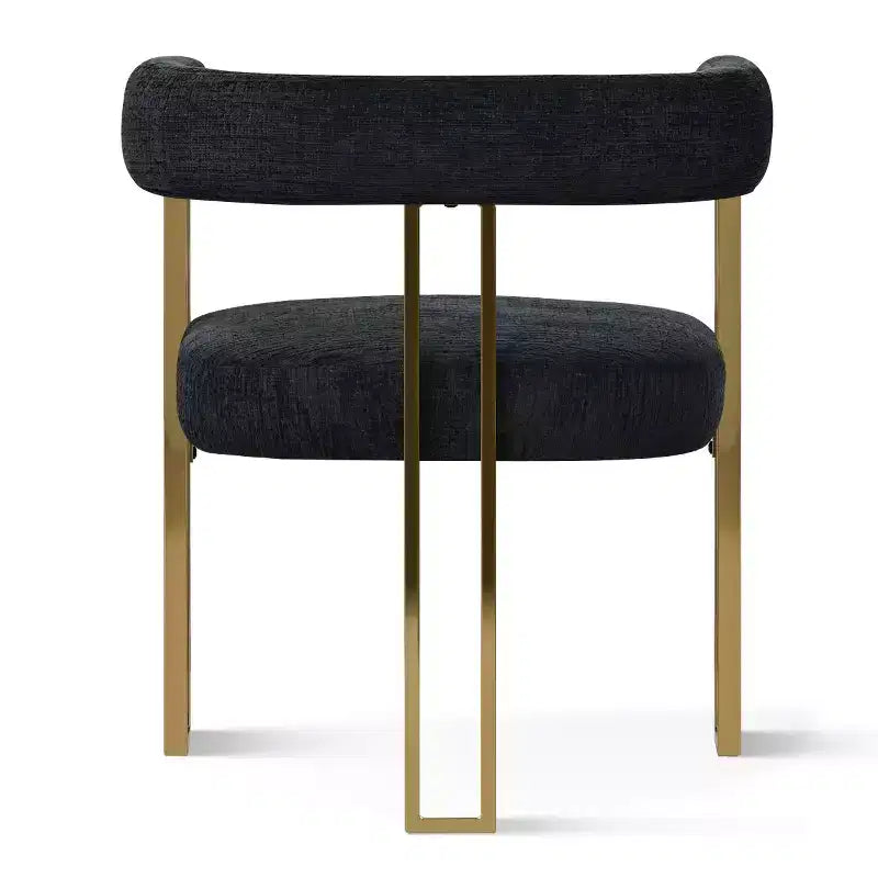 Ensemble Table à Manger Ovale Extensible 3-en-1 avec Chaises Rembourrées en Chenille et Pieds en Métal Doré, Meuble de Salle à Manger Polyvalent - Panipeachy