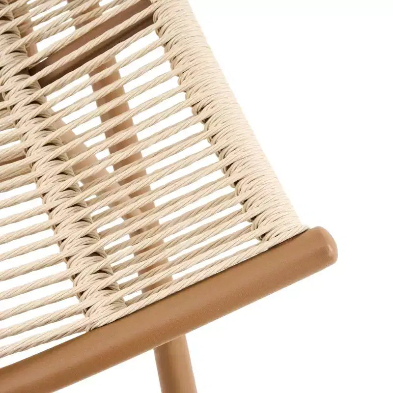 Christopher Knight Home Iolanda – Ensemble repas de jardin 3 pièces de style rustique avec table en bois d'acacia et chaises à bascule en fer