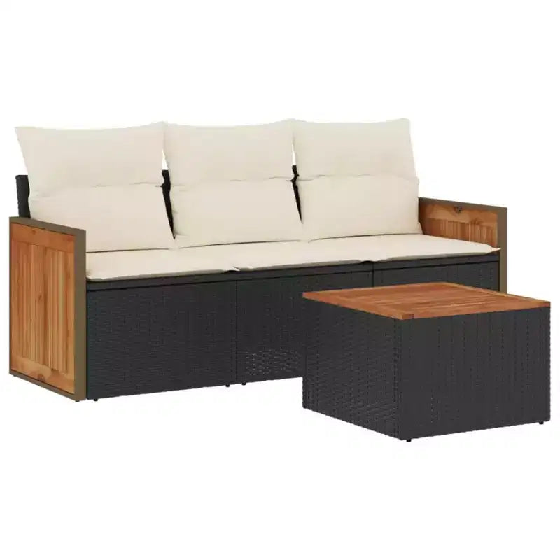 vidaXL Patio Sofa Set with Cushions in Various Colors