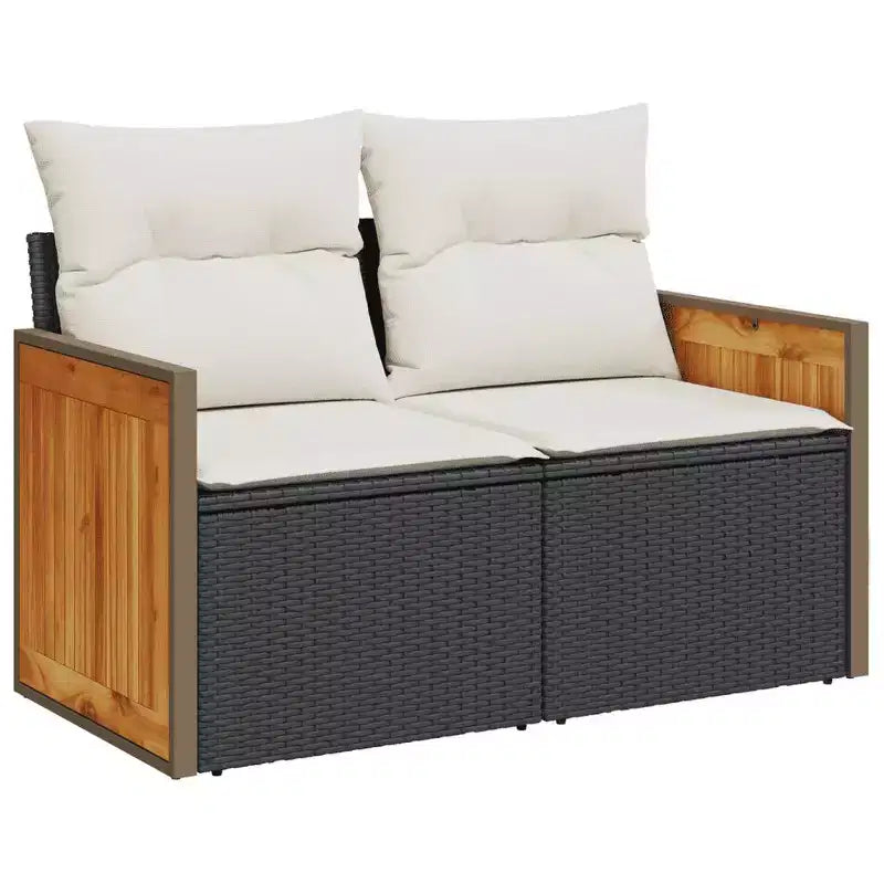 vidaXL Salon de jardin avec coussins de différentes couleurs
