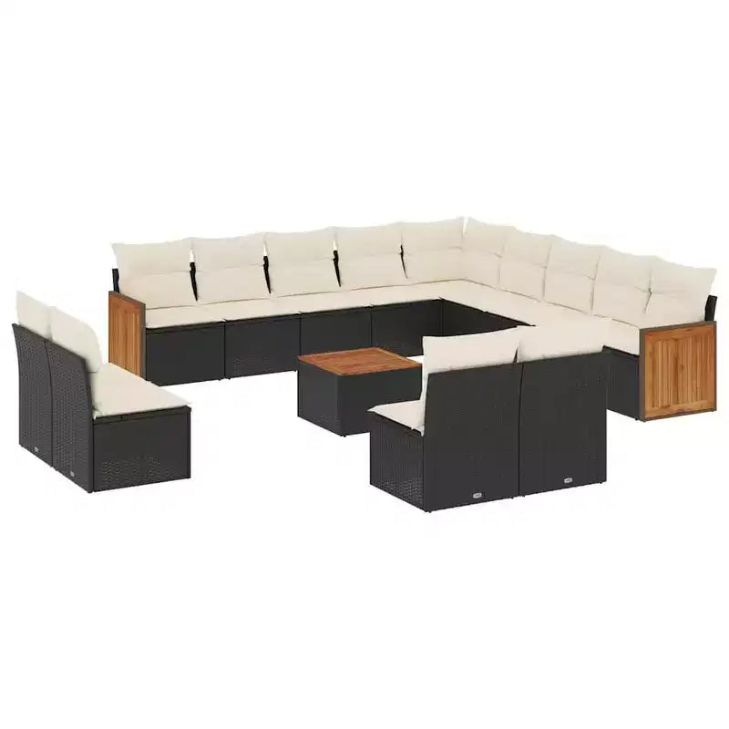 vidaXL Garden Sofa Set with Cushions in Multiple Colors and a Modern Design
