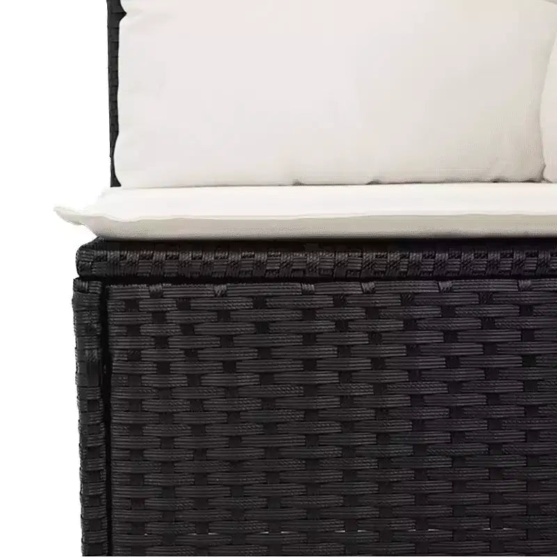 vidaXL Salon de jardin modulable en résine tressée avec coussins