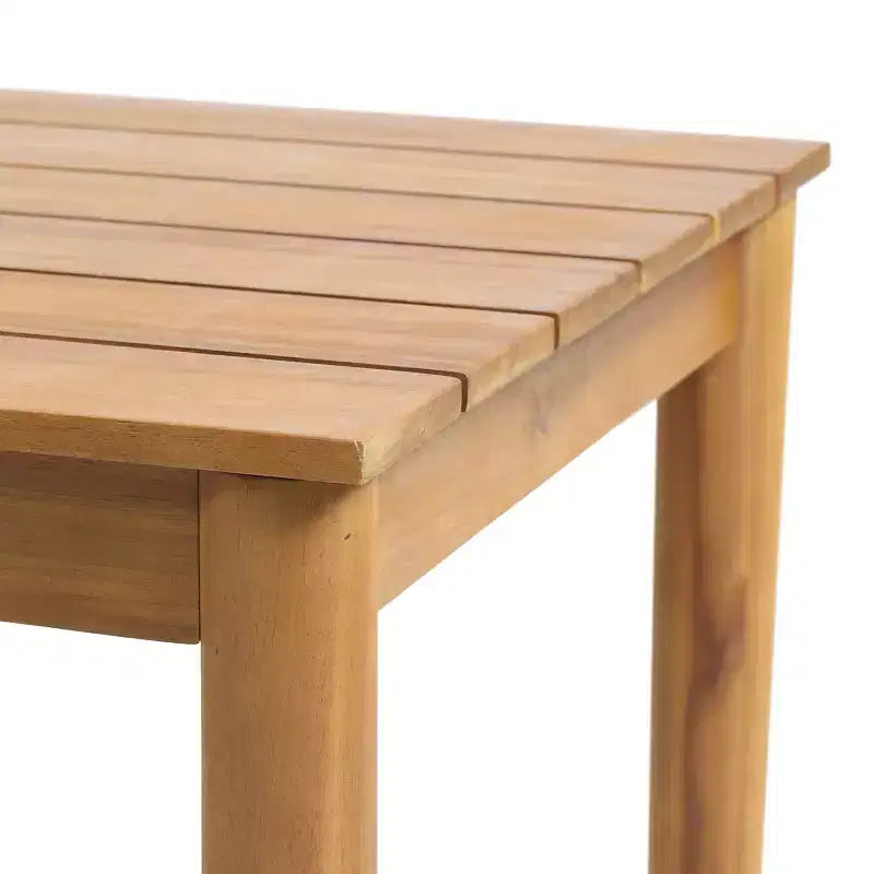 Christopher Knight Home Darika – Fauteuil pivotant de patio moderne en bois d'acacia et ensemble table d'appoint, 2 pièces