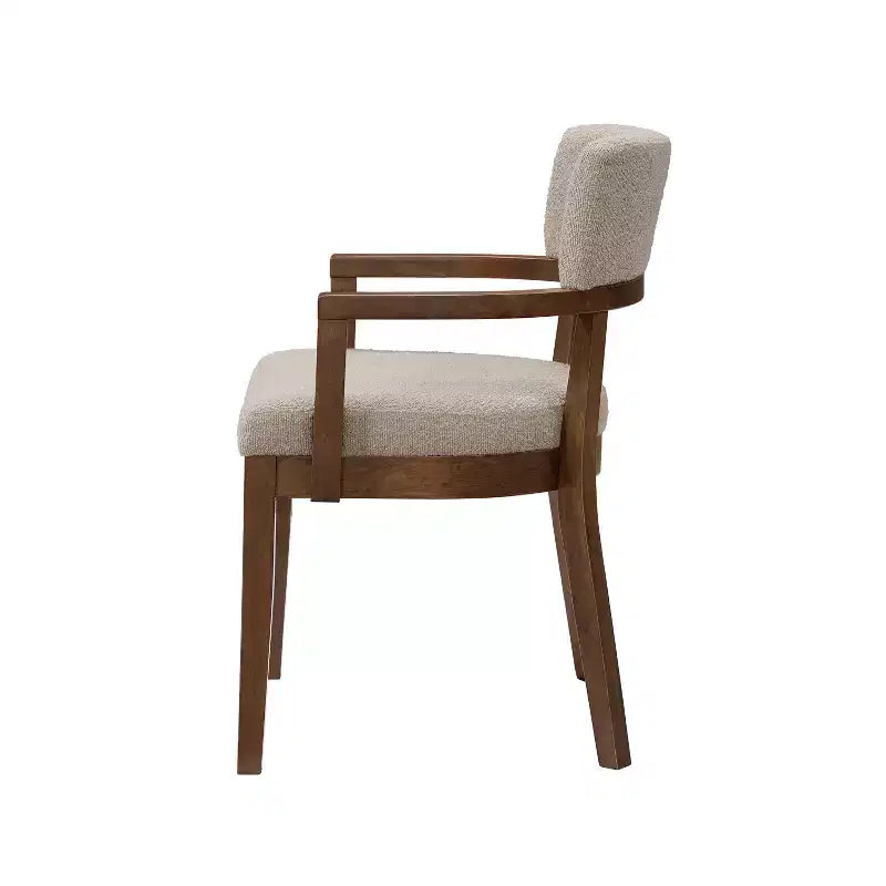 Ensemble de salle à manger 7 pièces Christopher Knight Home Linnea en bois d'hévéa rustique et tissu