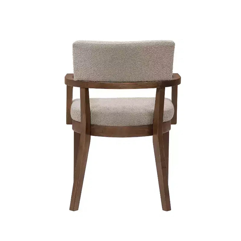 Ensemble de salle à manger 7 pièces Christopher Knight Home Linnea en bois d'hévéa rustique et tissu