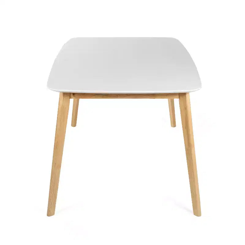 Christopher Knight Home Zahra Ensemble de salle à manger moderne 5 pièces en bois d'hévéa avec chaises rembourrées en similicuir et table rectangulaire