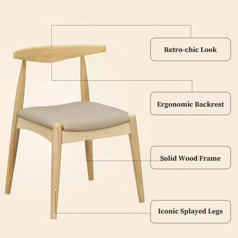 Christopher Knight Home Zahra Ensemble de salle à manger moderne 5 pièces en bois d'hévéa avec chaises rembourrées en similicuir et table rectangulaire