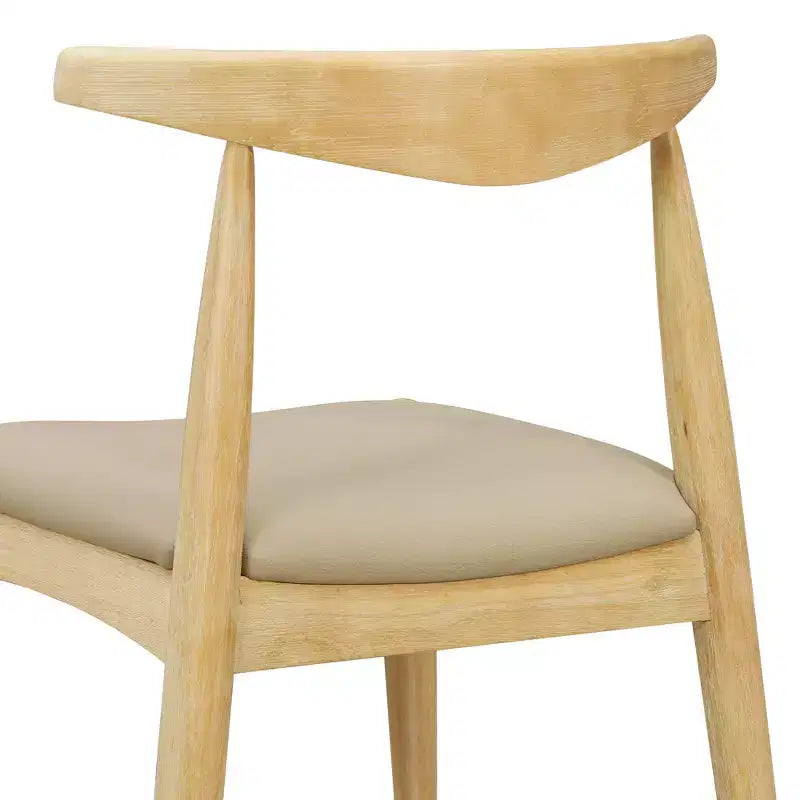 Christopher Knight Home Zahra Ensemble de salle à manger moderne 5 pièces en bois d'hévéa avec chaises rembourrées en similicuir et table rectangulaire