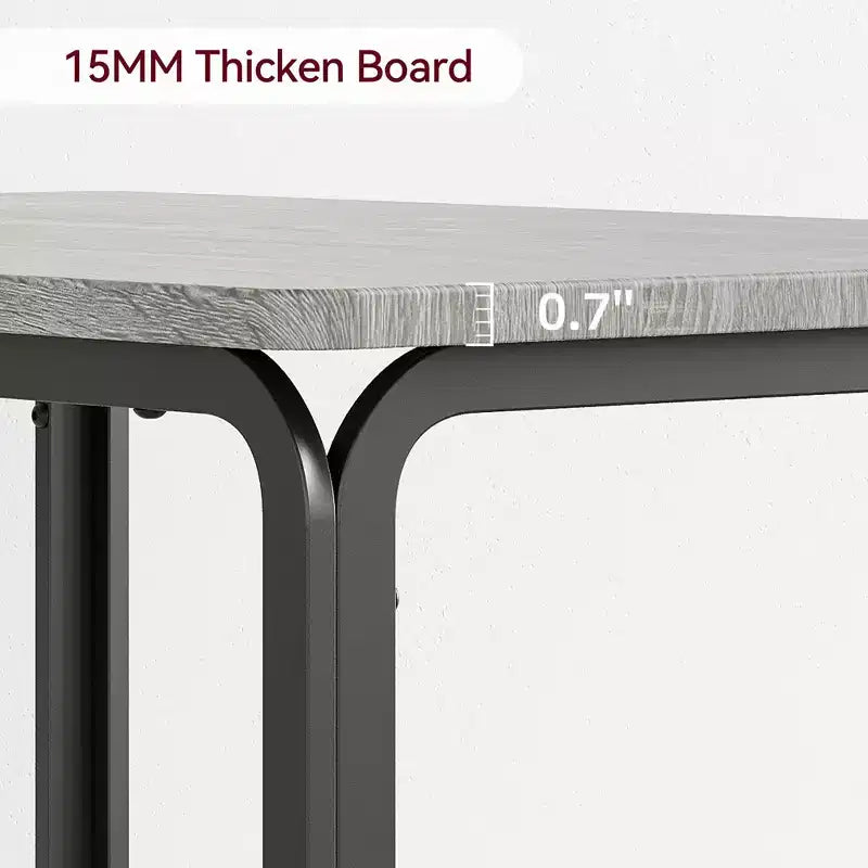Ensemble table à manger compacte peu encombrante pour 2 personnes - Table carrée moderne avec 2 chaises - Parfait pour les petits appartements, les cuisines ou les coins repas