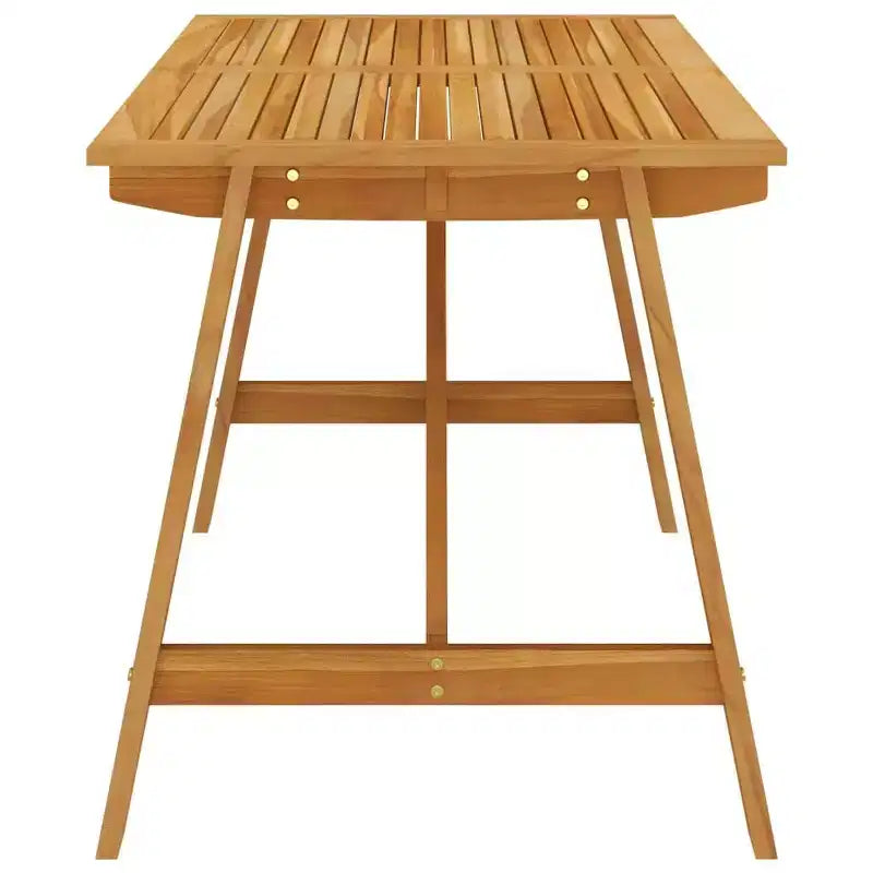 vidaXL Ensemble de salle à manger Bois d'acacia massif Moyen Ergonomique