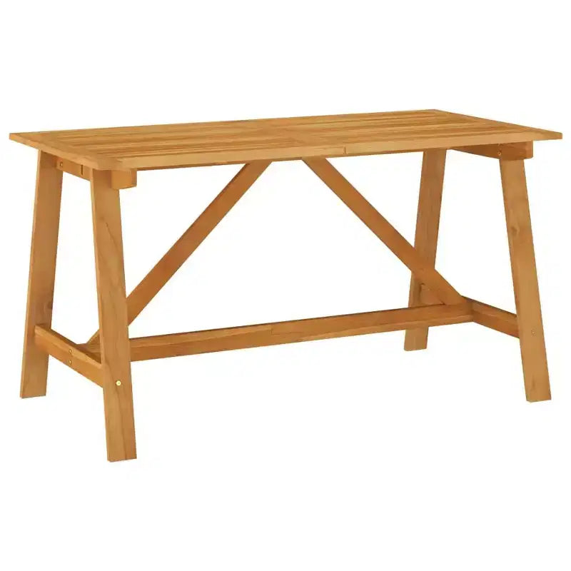 vidaXL Ensemble de salle à manger Bois d'acacia massif Moyen Ergonomique