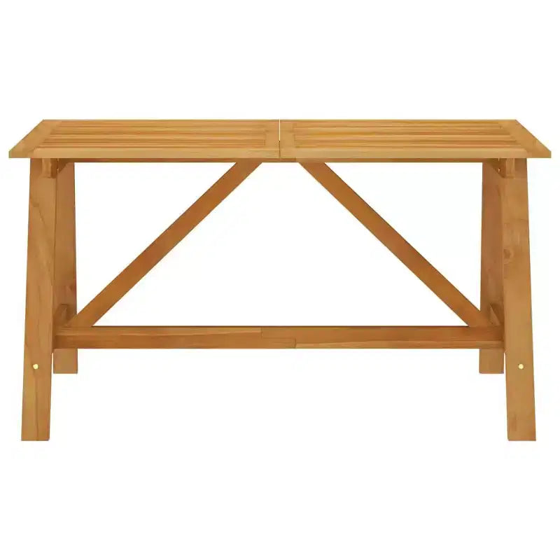 vidaXL Ensemble de salle à manger Bois d'acacia massif Moyen Ergonomique