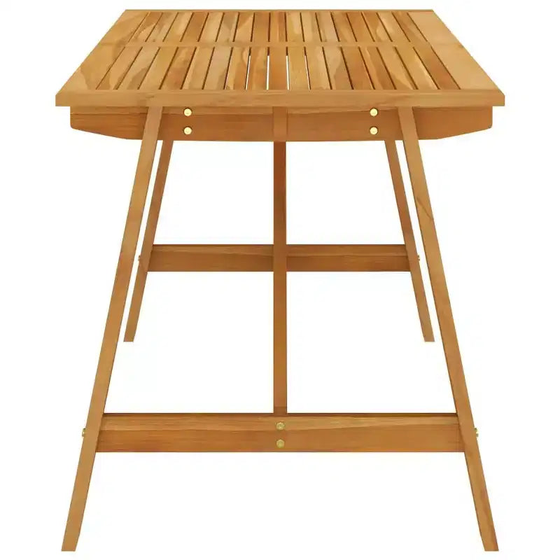 vidaXL Ensemble de salle à manger Bois d'acacia massif Moyen Ergonomique