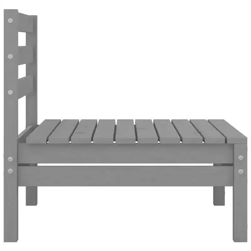vidaXL Ensemble de jardin modulable en pin massif gris