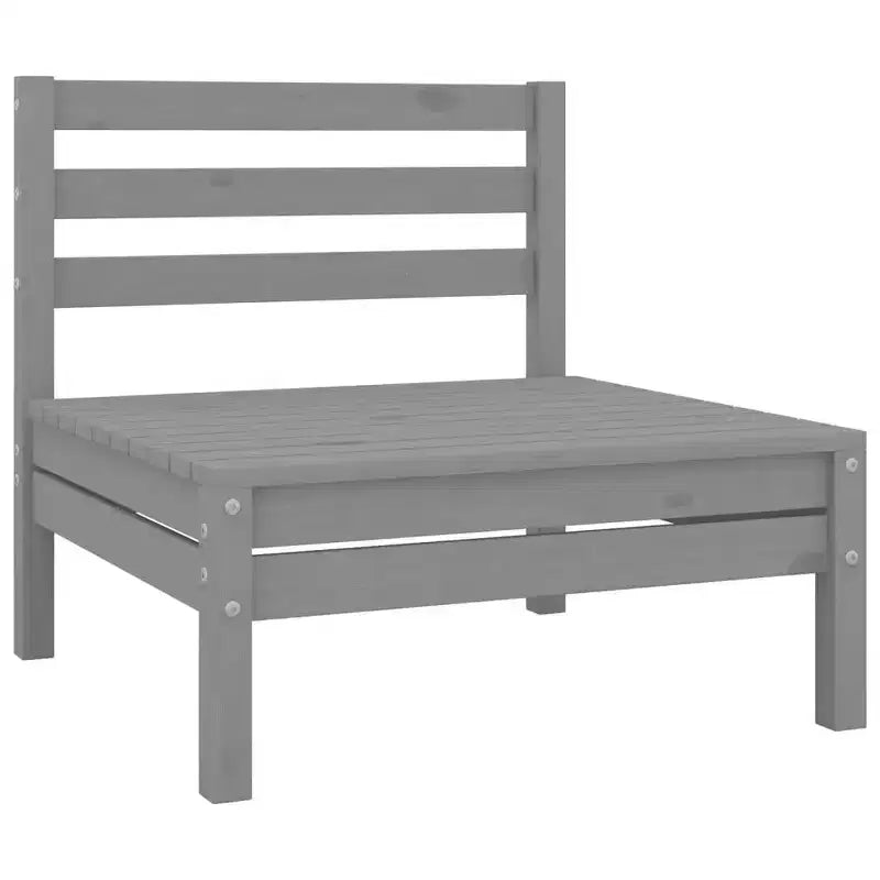 vidaXL Ensemble de jardin modulable en pin massif gris