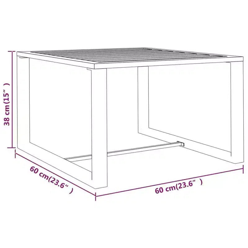 vidaXL Salon de jardin anthracite aluminium, 100% polyester Grand