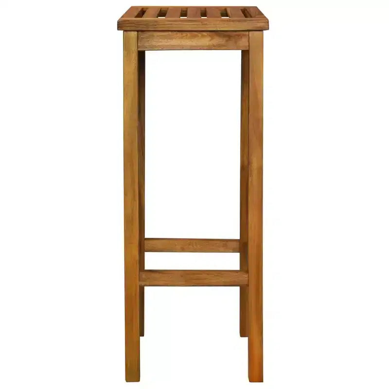 vidaXL Ensemble de bar de jardin Marron Bois d'acacia massif Repose-pieds moyen