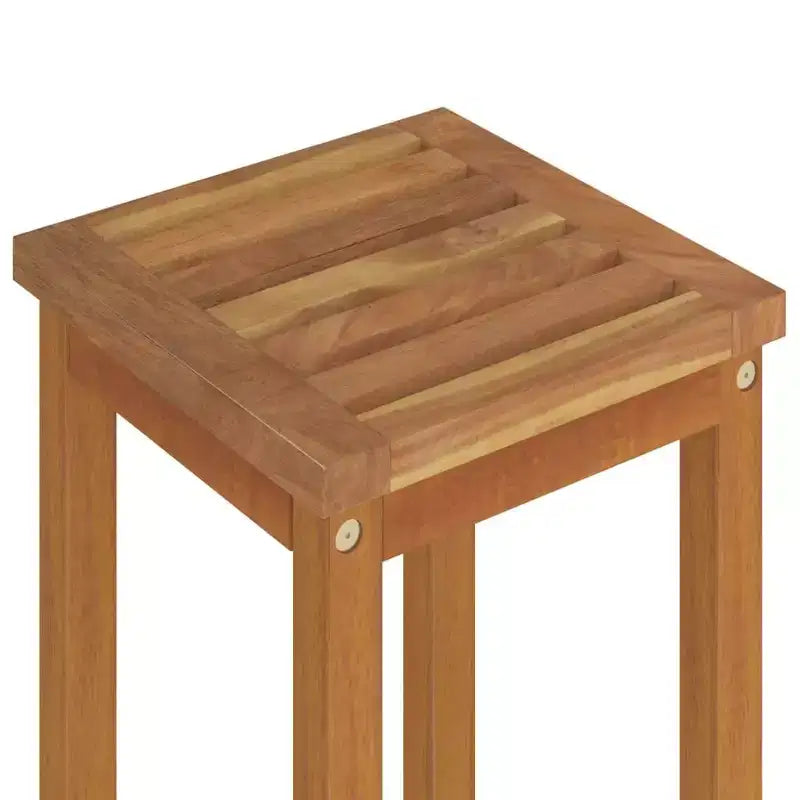vidaXL Ensemble de bar de jardin Marron Bois d'acacia massif Repose-pieds moyen