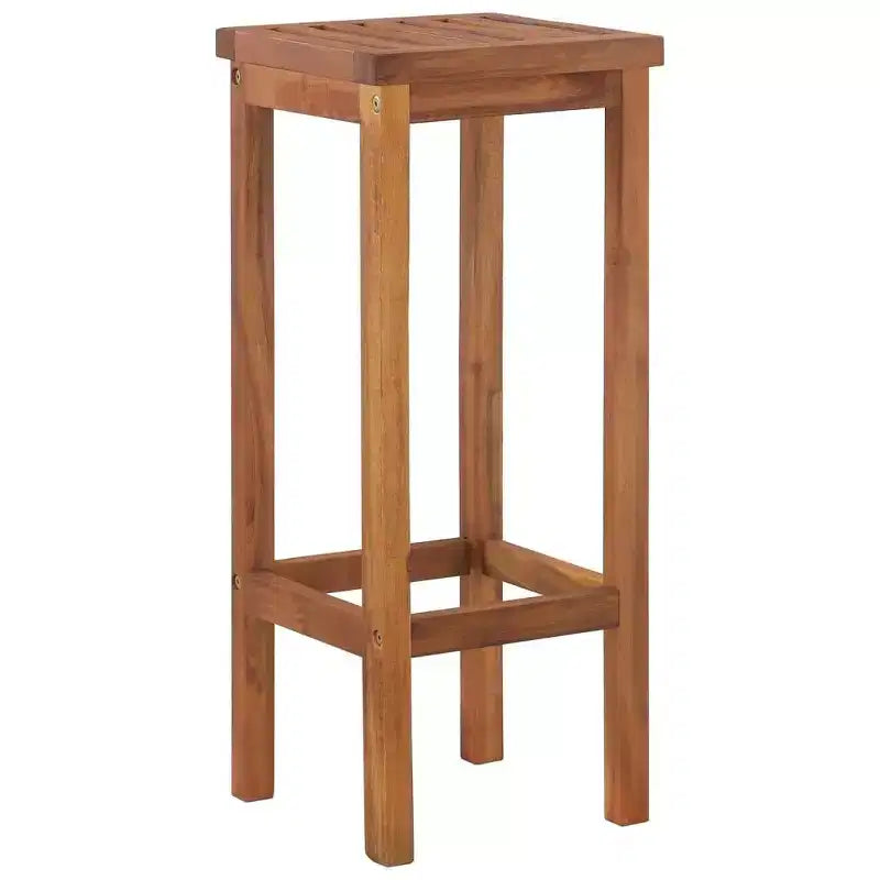 vidaXL Ensemble de bar de jardin Marron Bois d'acacia massif Repose-pieds moyen