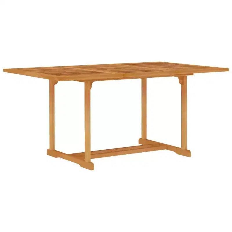 vidaXL Salon de jardin Teck finement poncé marron chaud Ensemble de 7 pièces