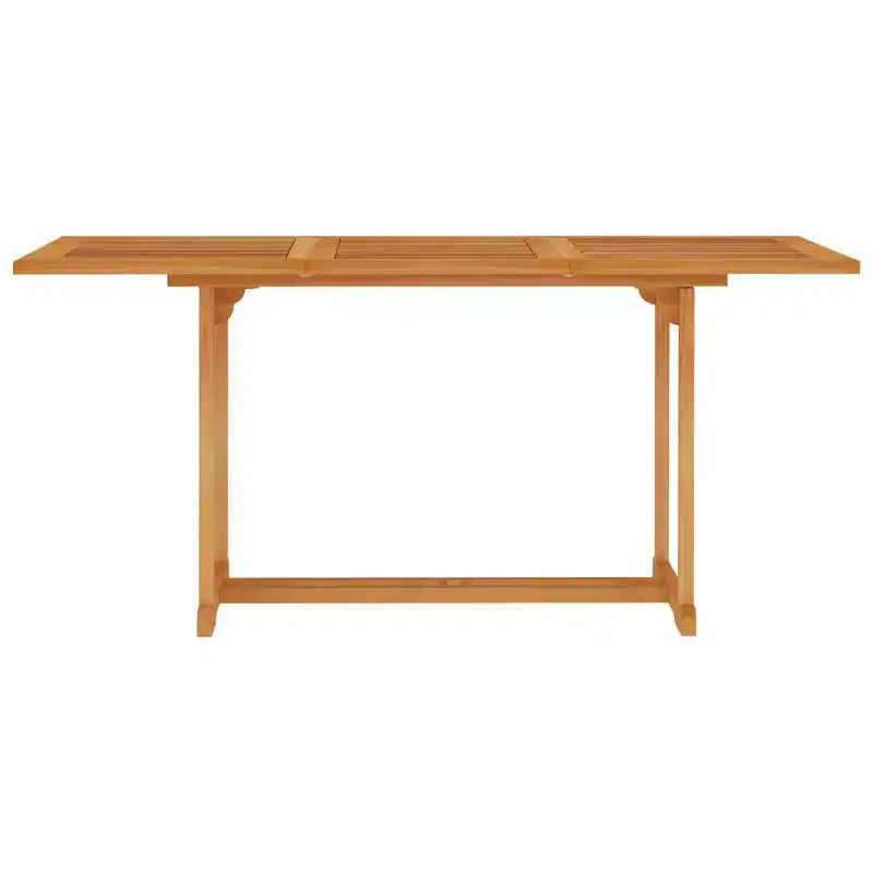 vidaXL Salon de jardin Teck finement poncé marron chaud Ensemble de 7 pièces