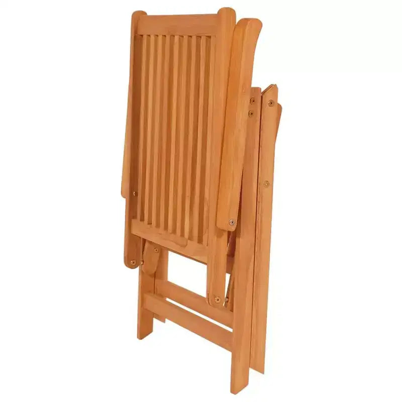 vidaXL Salon de jardin Teck finement poncé marron chaud Ensemble de 7 pièces