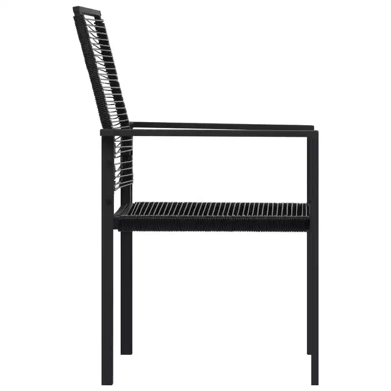 vidaXL Ensemble de salle à manger Noir Verre Standard Durable