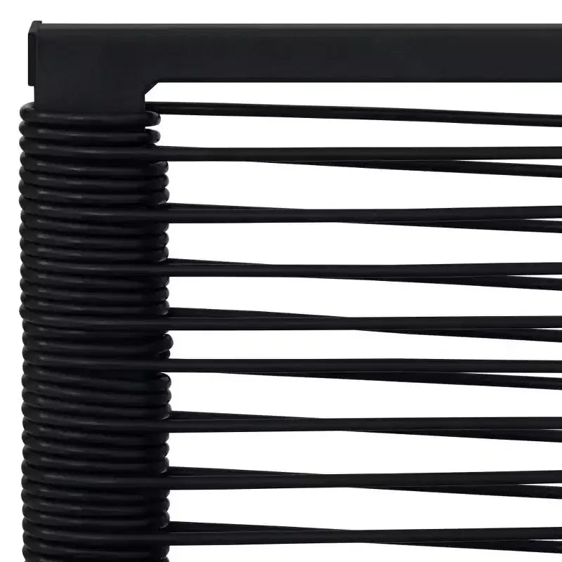 vidaXL Ensemble de salle à manger Noir Verre Standard Durable