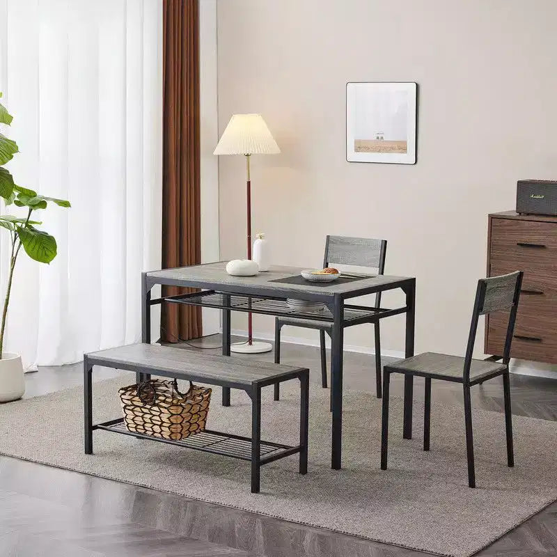 Bryleah 4 - Ensemble de salle à manger à quatre pieds pour quatre personnes