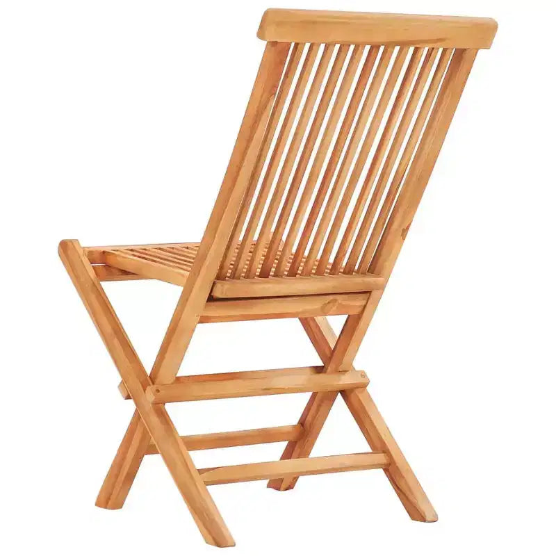 vidaXL Salon de jardin Teck naturel Bois de teck massif 5 pièces