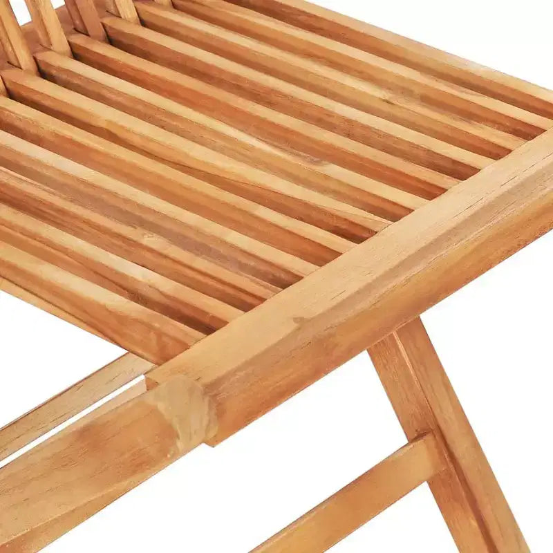 vidaXL Salon de jardin Teck naturel Bois de teck massif 5 pièces