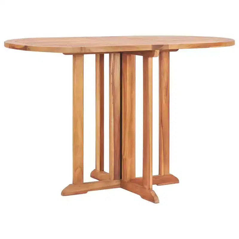vidaXL Salon de jardin Teck naturel Bois de teck massif 5 pièces