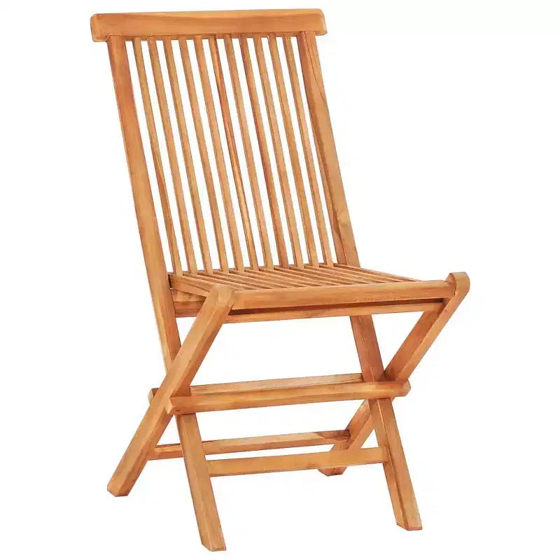 vidaXL Salon de jardin Teck naturel Bois de teck massif 5 pièces