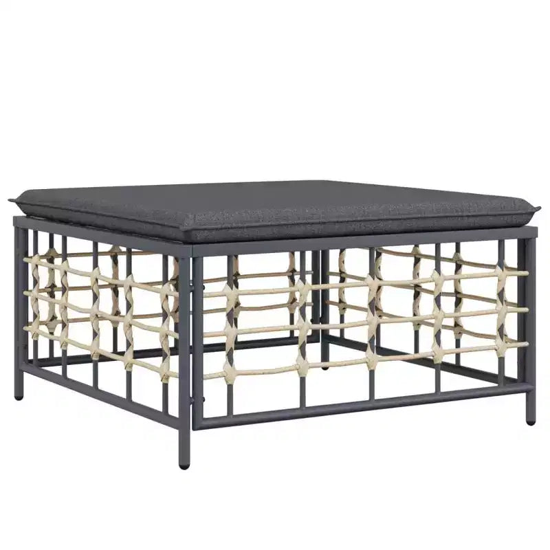 vidaXL Salon de jardin 10 pcs Anthracite
