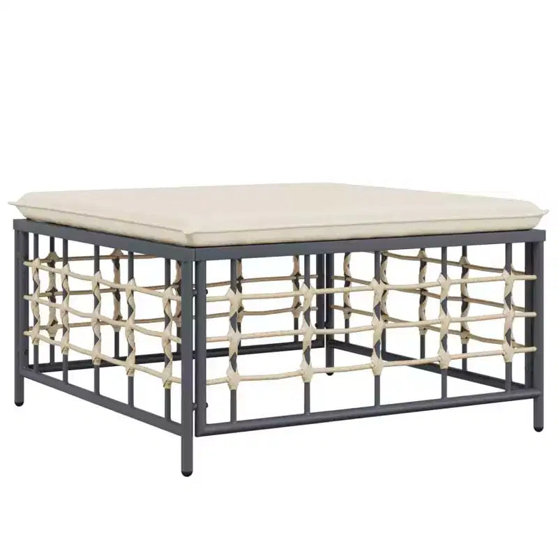 vidaXL Salon de jardin 10 pcs Anthracite