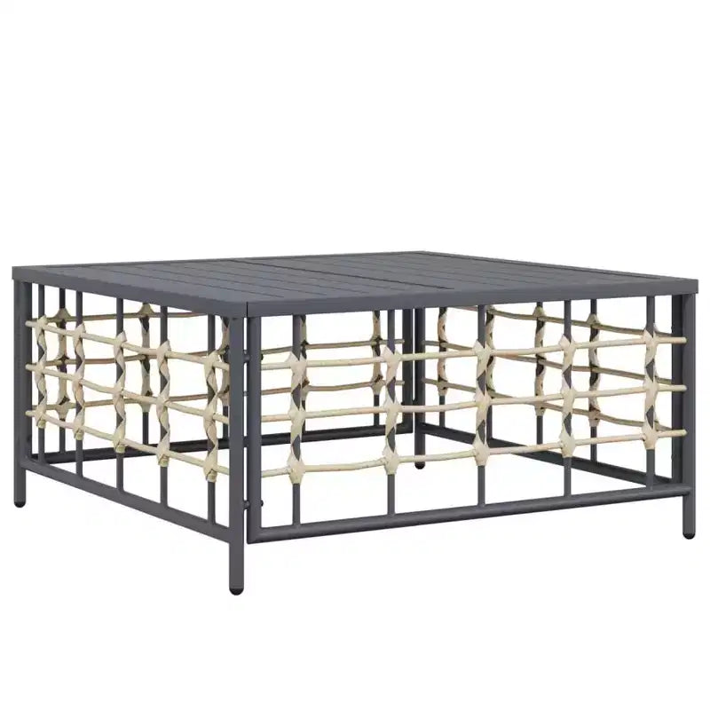 vidaXL Salon de jardin 10 pcs Anthracite
