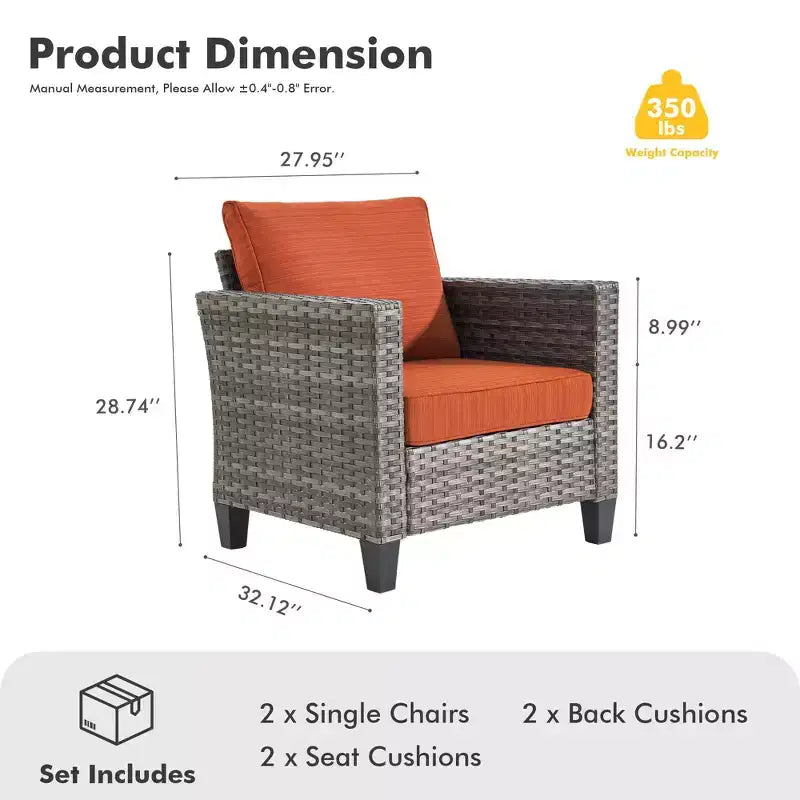 Ensemble de 2 meubles de patio HOMLUX, chaises longues d'extérieur, rotin gris