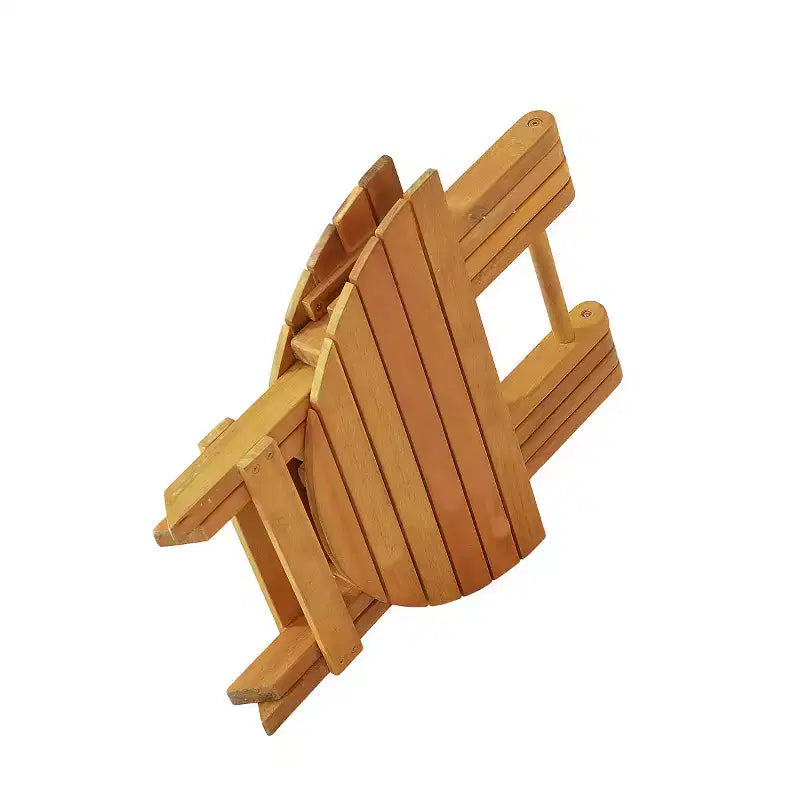 Ensemble de conversation d'extérieur moderne pour petits espaces, chaises de club en bois d'acacia avec table d'appoint pliable pour jardin, terrasse et arrière-cour-Panipeachy