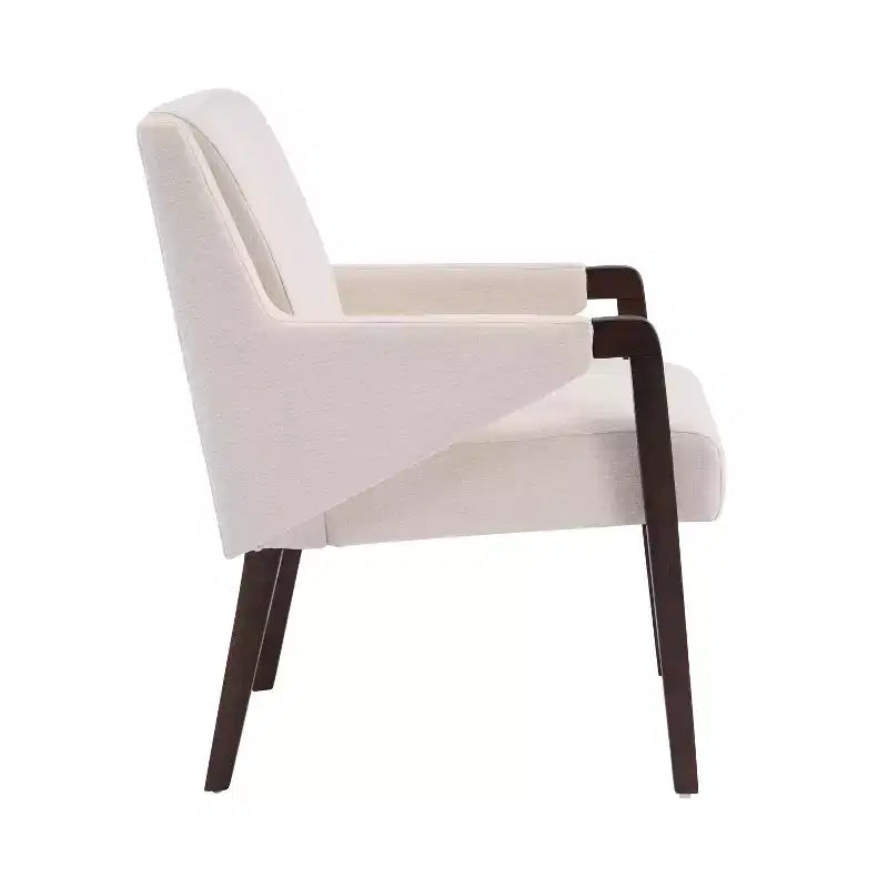 Christopher Knight Home Harish Ensemble de salle à manger moderne 7 pièces en bois d'hévéa rembourré en lin avec table rectangulaire