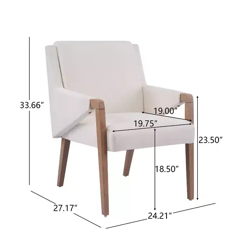 Christopher Knight Home Harish Ensemble de salle à manger moderne 7 pièces en bois d'hévéa rembourré en lin avec table rectangulaire