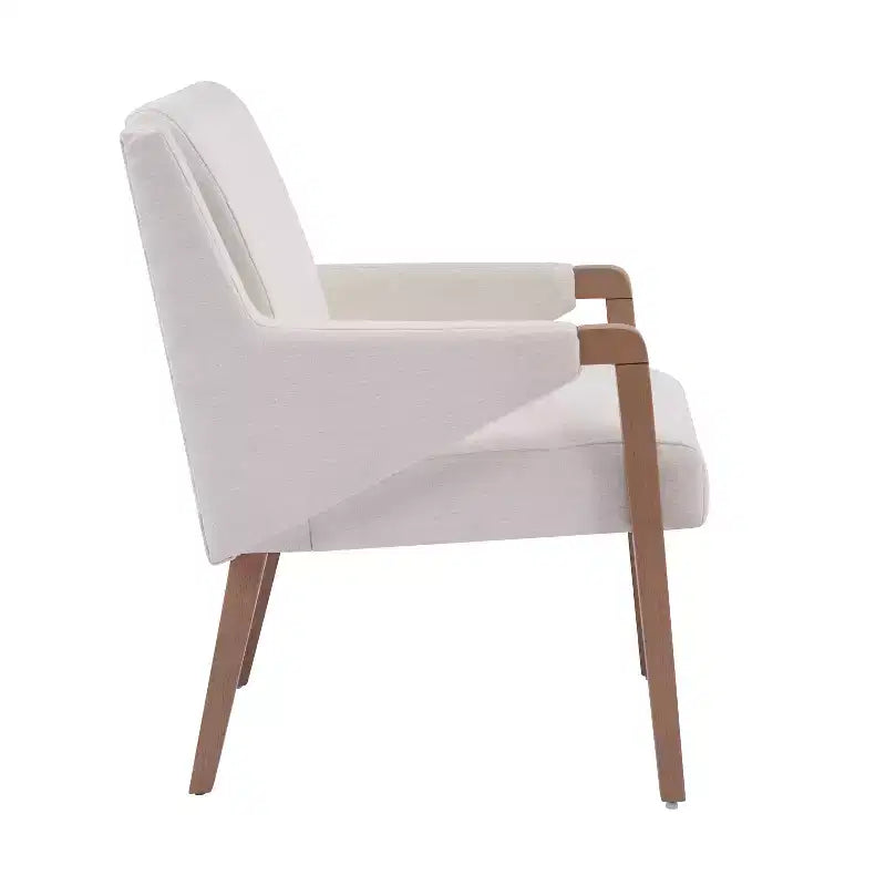 Christopher Knight Home Harish Ensemble de salle à manger moderne 7 pièces en bois d'hévéa rembourré en lin avec table rectangulaire