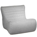 Big Joe Solvana Outdoor Patio Furniture Set, Performance Linen Weather-Resistant Fabric, Link Chair, Port Gray
