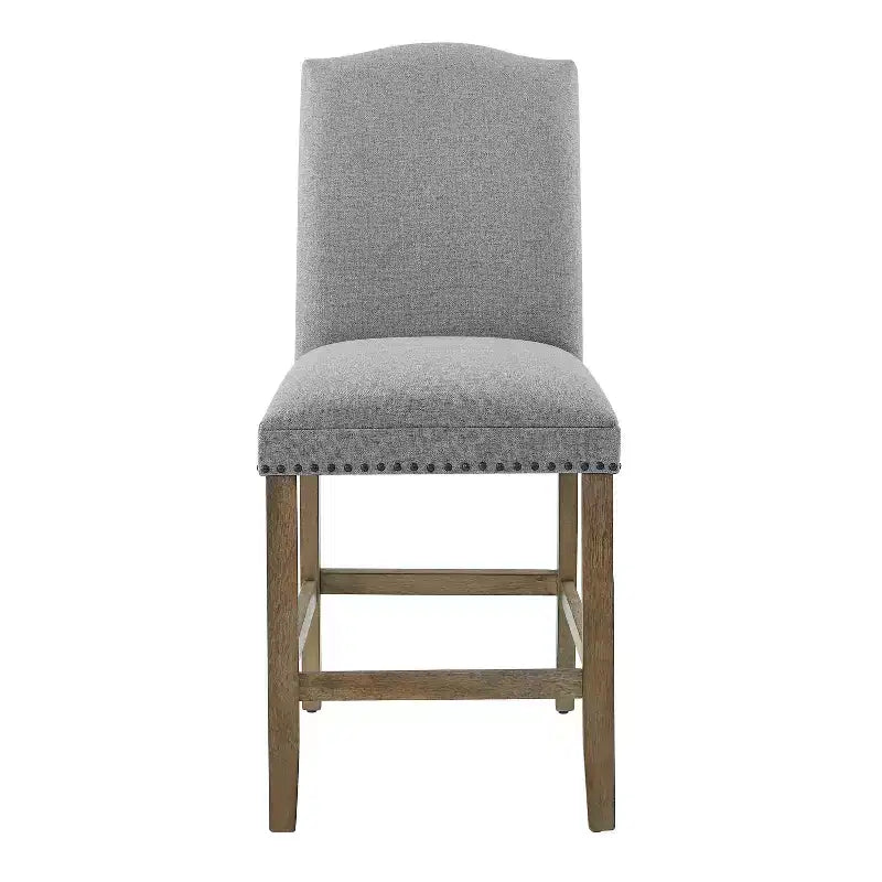 Ensemble de salle à manger 8 pièces Grayson en marbre gris/bois flotté - Steve Silver Co.
