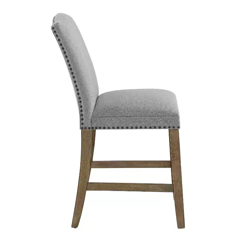 Ensemble de salle à manger 8 pièces Grayson en marbre gris/bois flotté - Steve Silver Co.