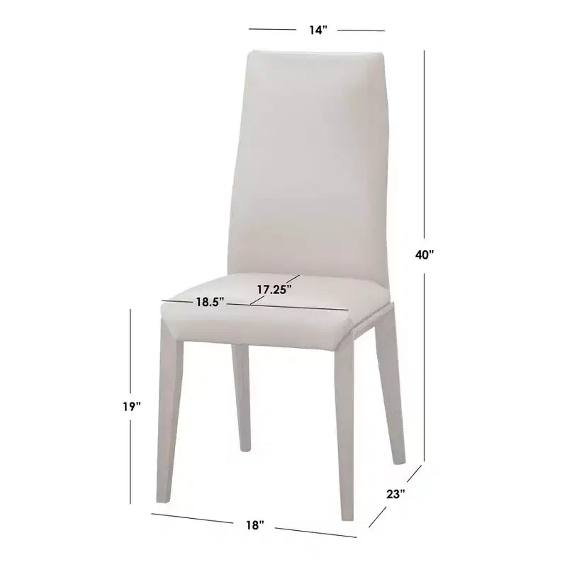 Lifestorey Ensemble de salle à manger 5 pièces Valissa moderne avec chaises en cuir Noyer/Gris-taupe