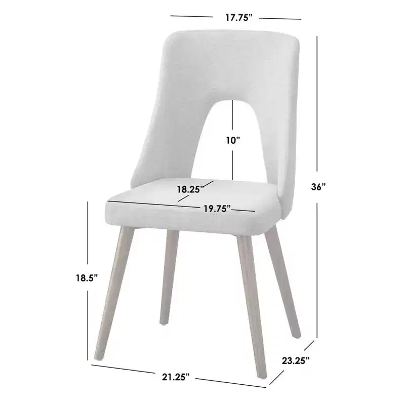 Ensemble de salle à manger rectangulaire Lifestorey 5 pièces Clover Mid-Century Modern Noyer/Gris