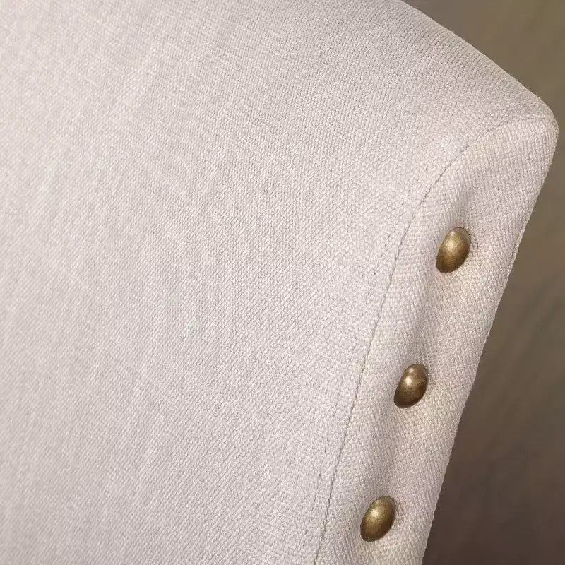Ensemble de salle à manger Buylateral 6 pièces Burntwood Parson avec banc gris patiné : Bois d'hévéa, Chaises rembourrées