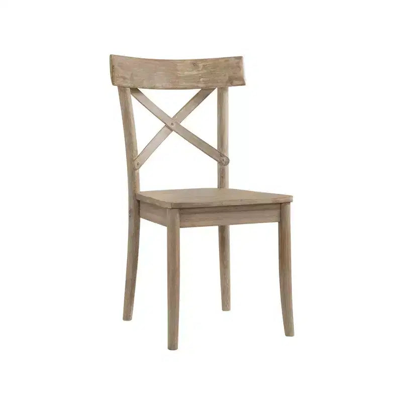 Ensemble de salle à manger 5 pièces ronde Keaton hauteur standard avec 4 chaises Beach - Picket House Furnishings : design rustique à piédestal